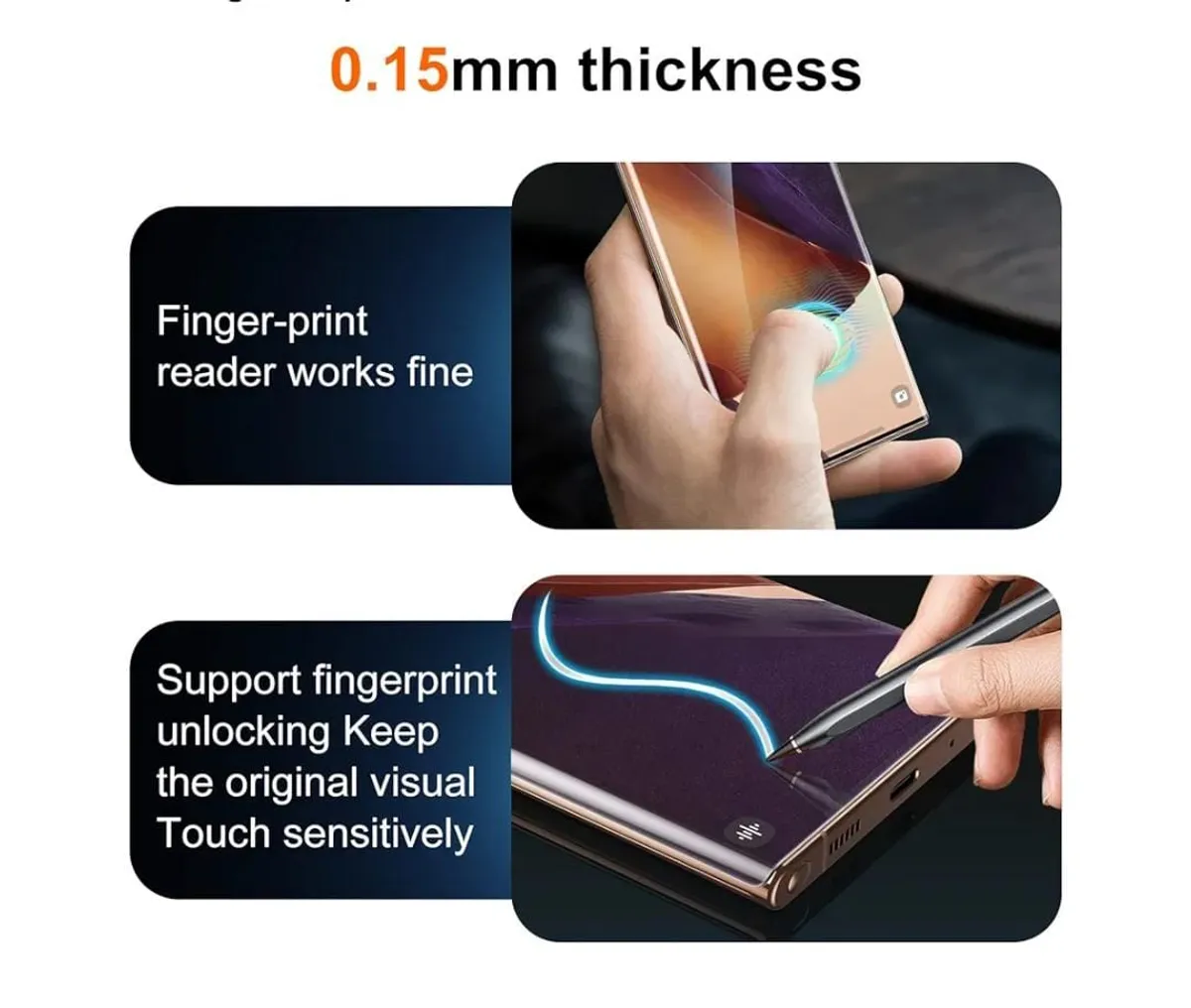 2 Pack Compatible Tempered Glass Compatible With Samsung Galaxy Note 20 Ultra
