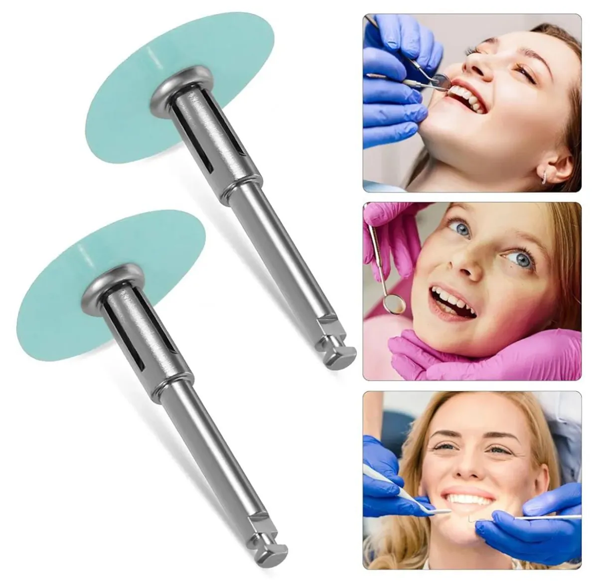 80Pcs Supplies Polishing Discs Assorted Kit Tool Dental Polisher Material Tools Polish With Stem Mandrel Accessories