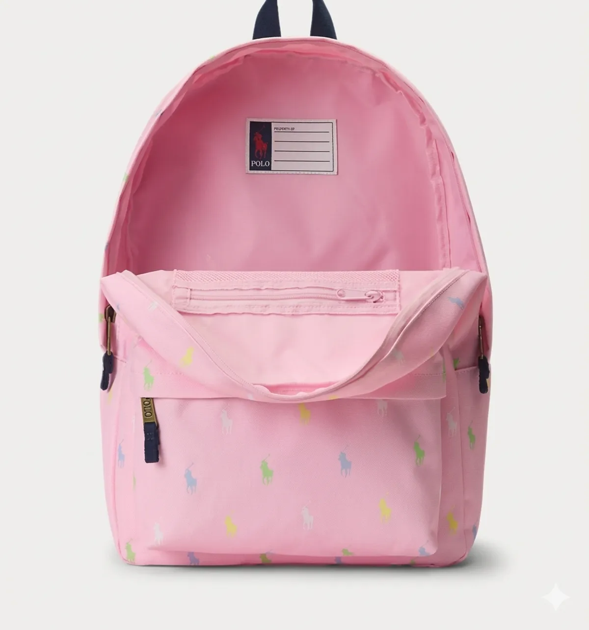 Ralph Lauren Polo Pony Backpack For Girl's     ( Colour Carmel Pink)