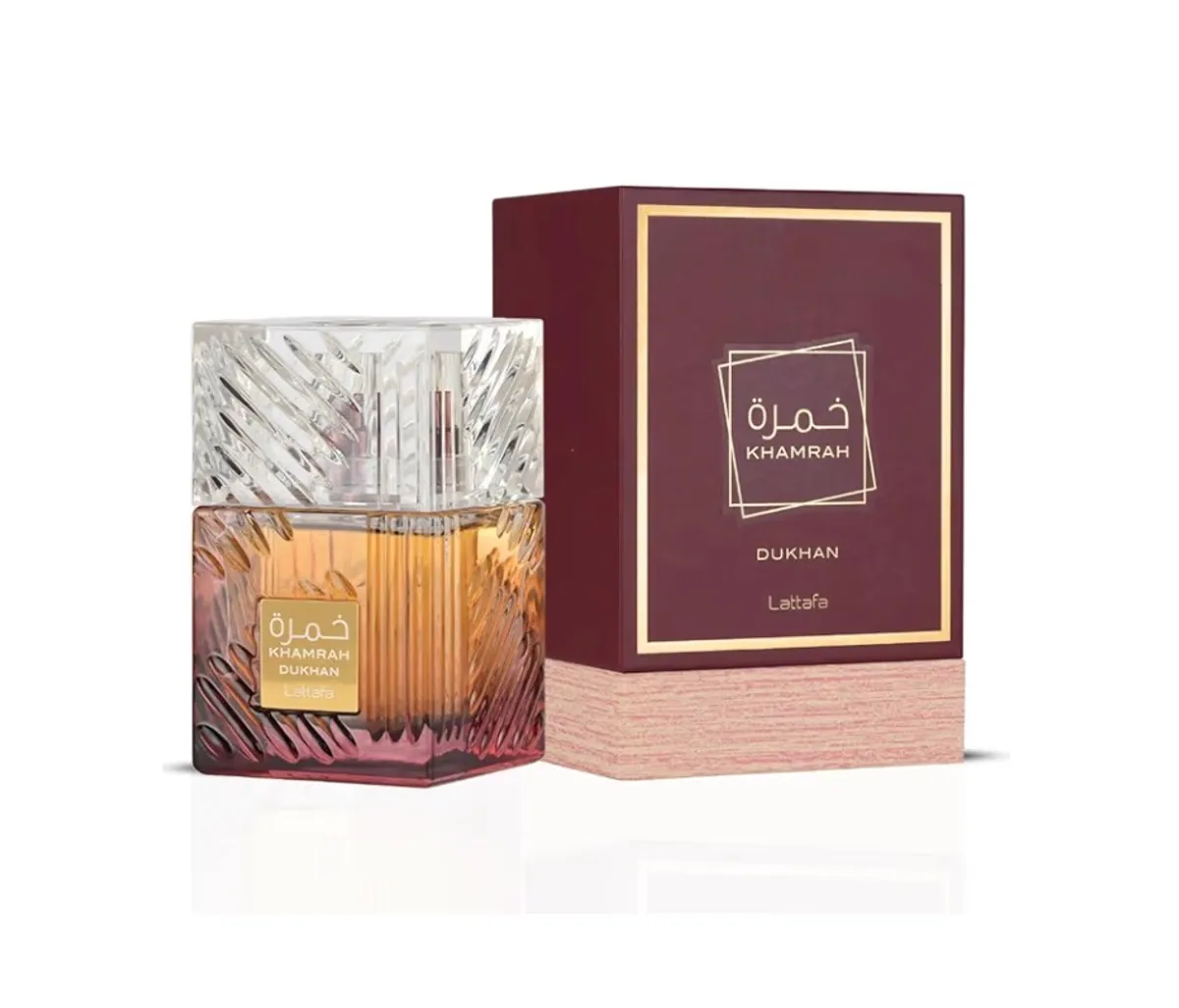 Lattafa Khamrah Dukhan for Unisex Eau de Parfum Spray, 3.4 Ounce / 100 ml