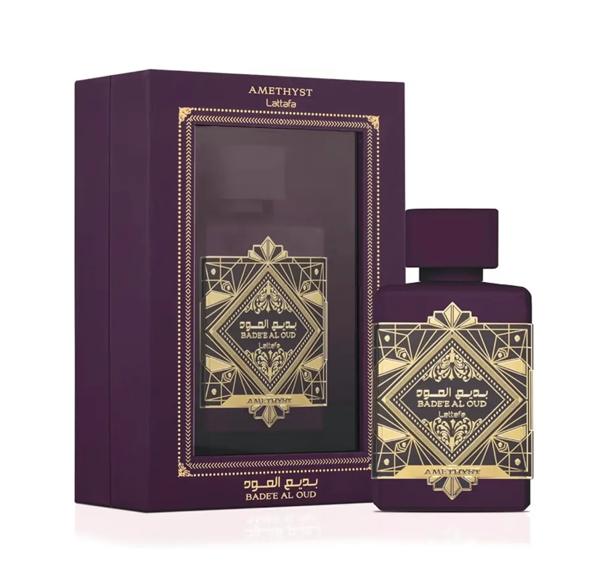 Lattafa Bade'e Al Oud Amethyst for Unisex Eau de Parfum Spray, 3.4 Ounce / 100 Ml