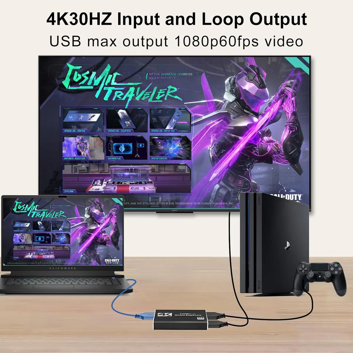 4K Capture Card Game Capture Card 1080P 60FPS for Streaming