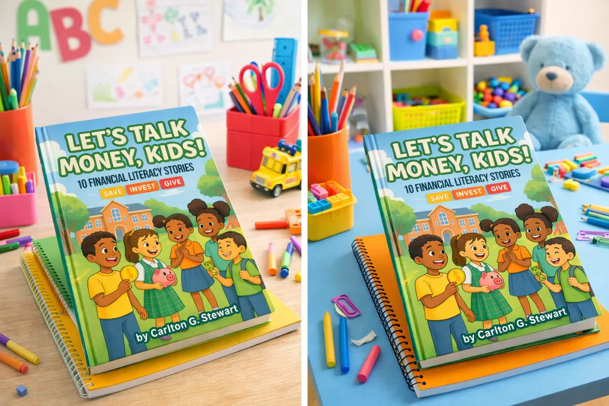 Financial Literacy Book for Kids with 10 exciting stories, interactive activities, and practical lessons.