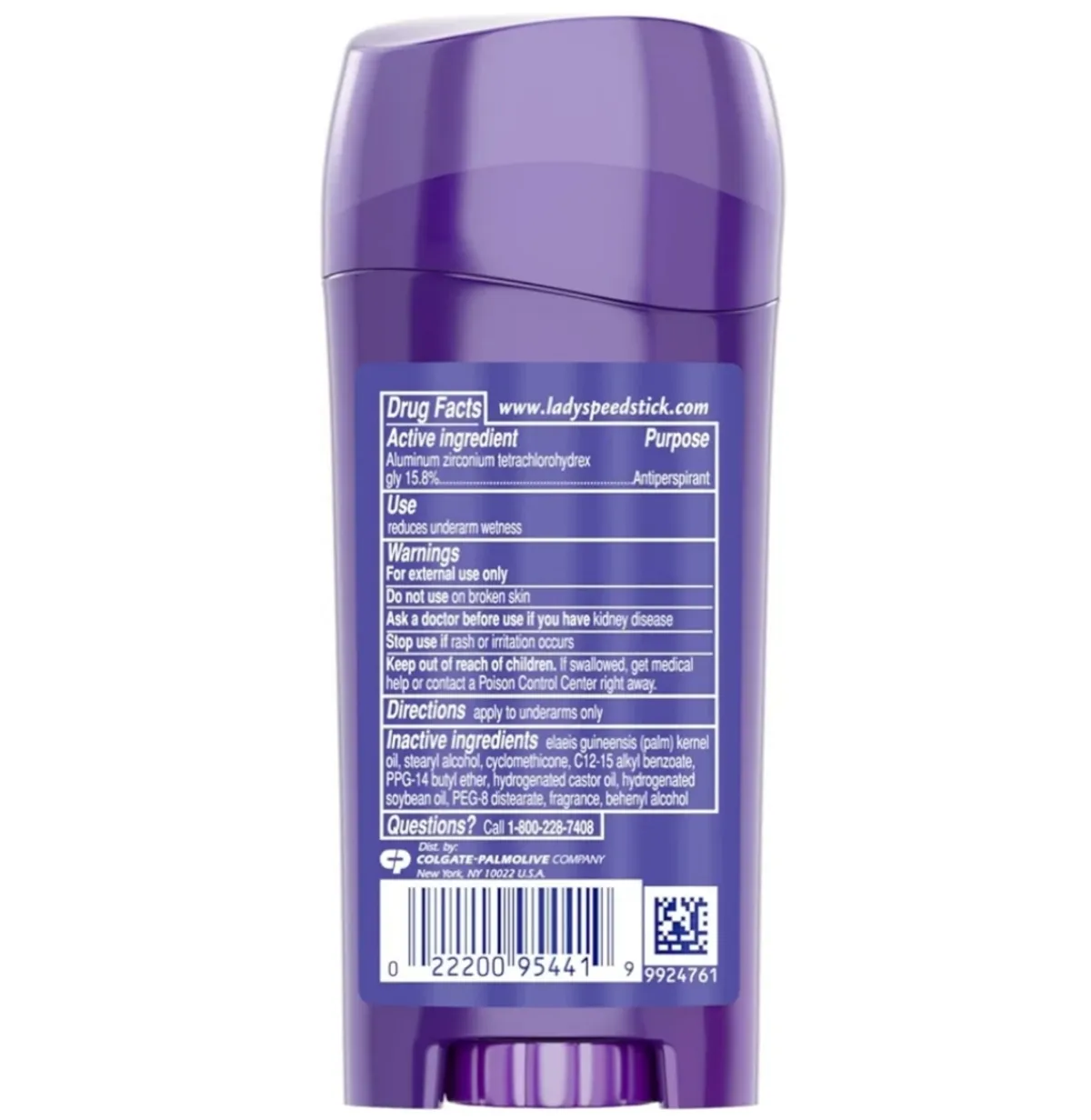 Lady Speed Stick Deodorant for Women,invisible Dry Shower Fresh Antiperspirant - 2.3 OZ
