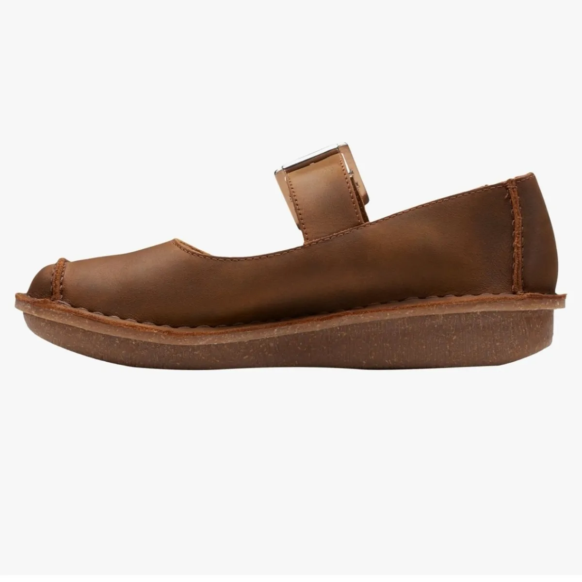 Funny Bar Womens Loafers Flat Clarks Shoes-Size Uk6/ US 8.5/9, Brown
