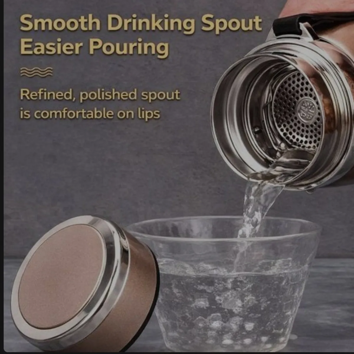 Gold Vacuum Insulated Sports Bottle