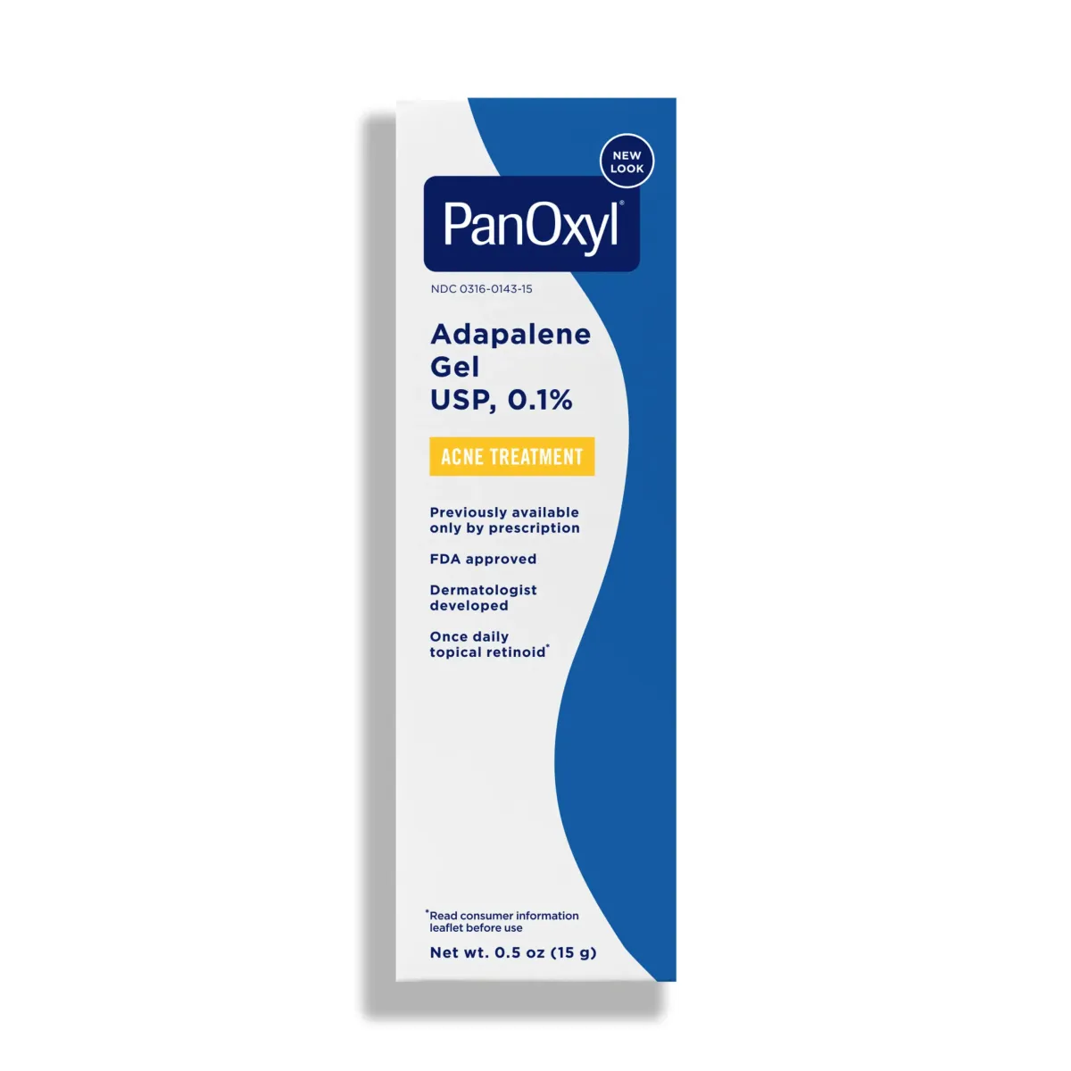 PanOxyl Adapalene Gel USP 0.1%, 0.5oz