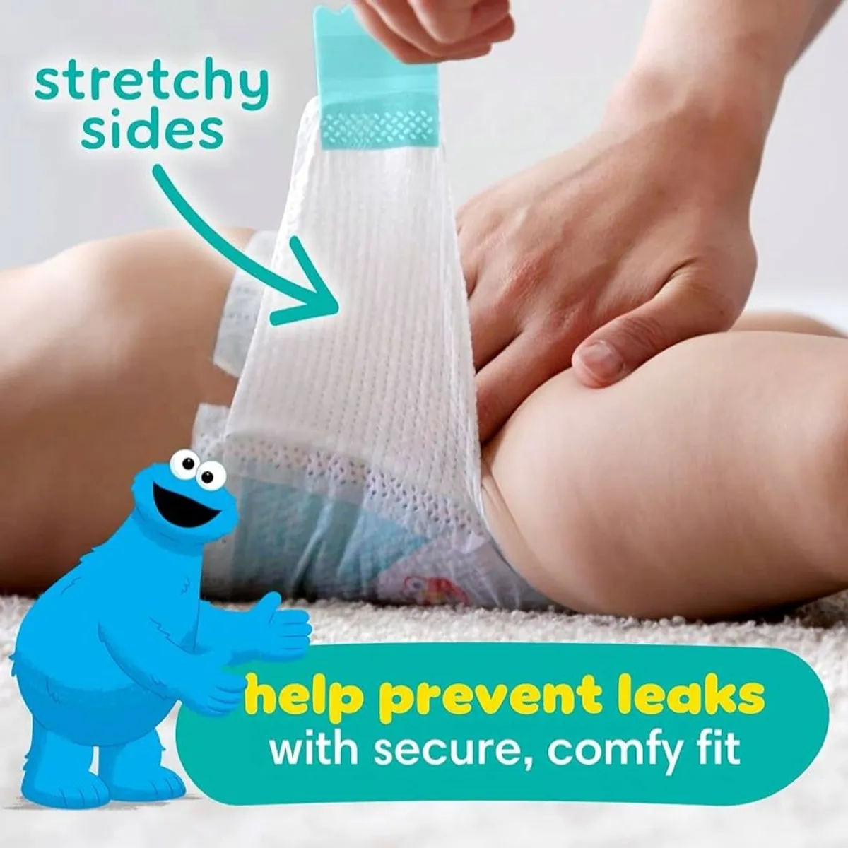 Pampers Baby Dry Diapers, Size 4, Absorbent Disposable Diapers, 1 Pack (Count of 144)