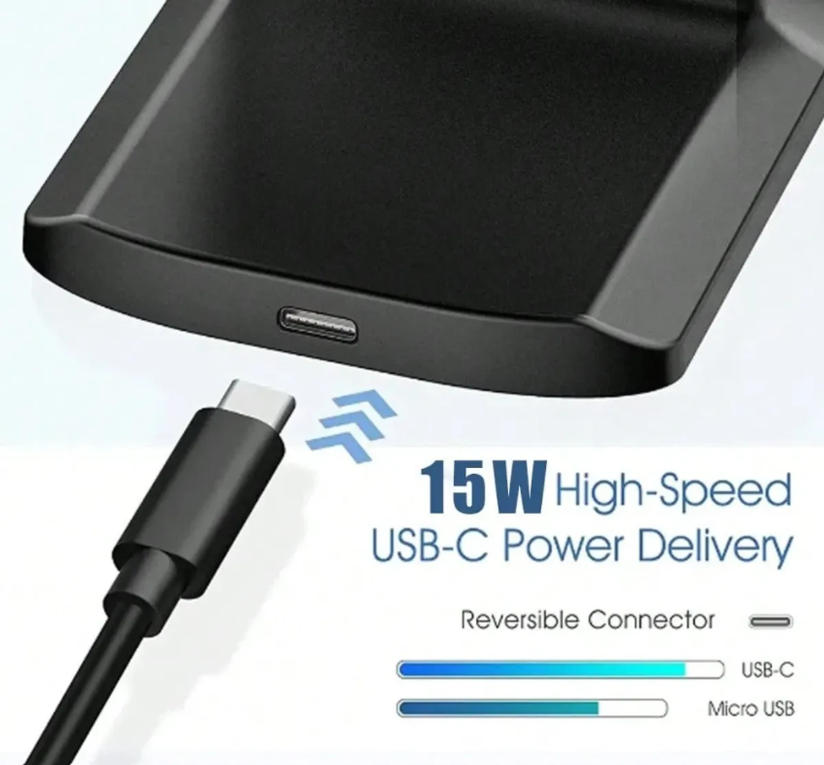 15W Wireless Charger, BLK