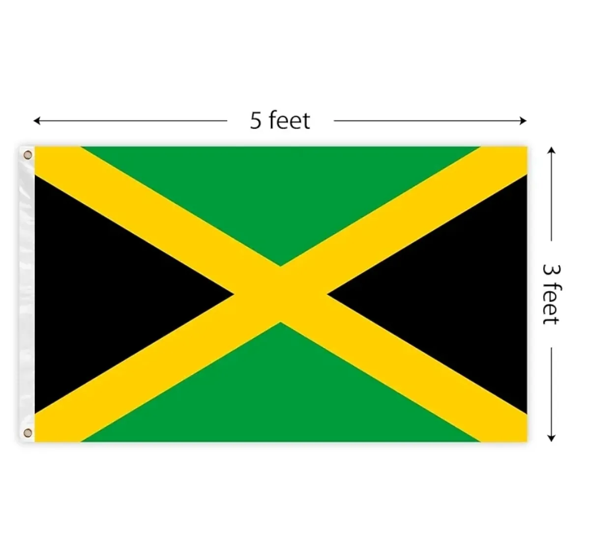 Jamaican Flag 3x5ft Polyester Jamaican Flag