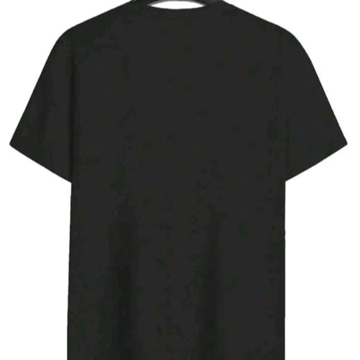Unisex  Black  Short Sleeve T-Shirt, 2XL