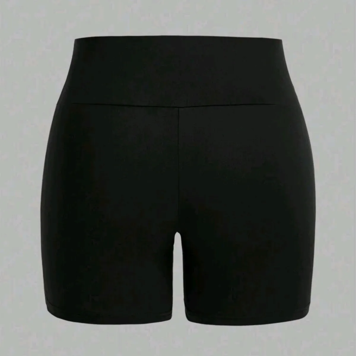 2Pcs/Set Summer Casual Sports High Waisted Skinny Plus Size Women Yoga/Leggings Shorts - Size: L