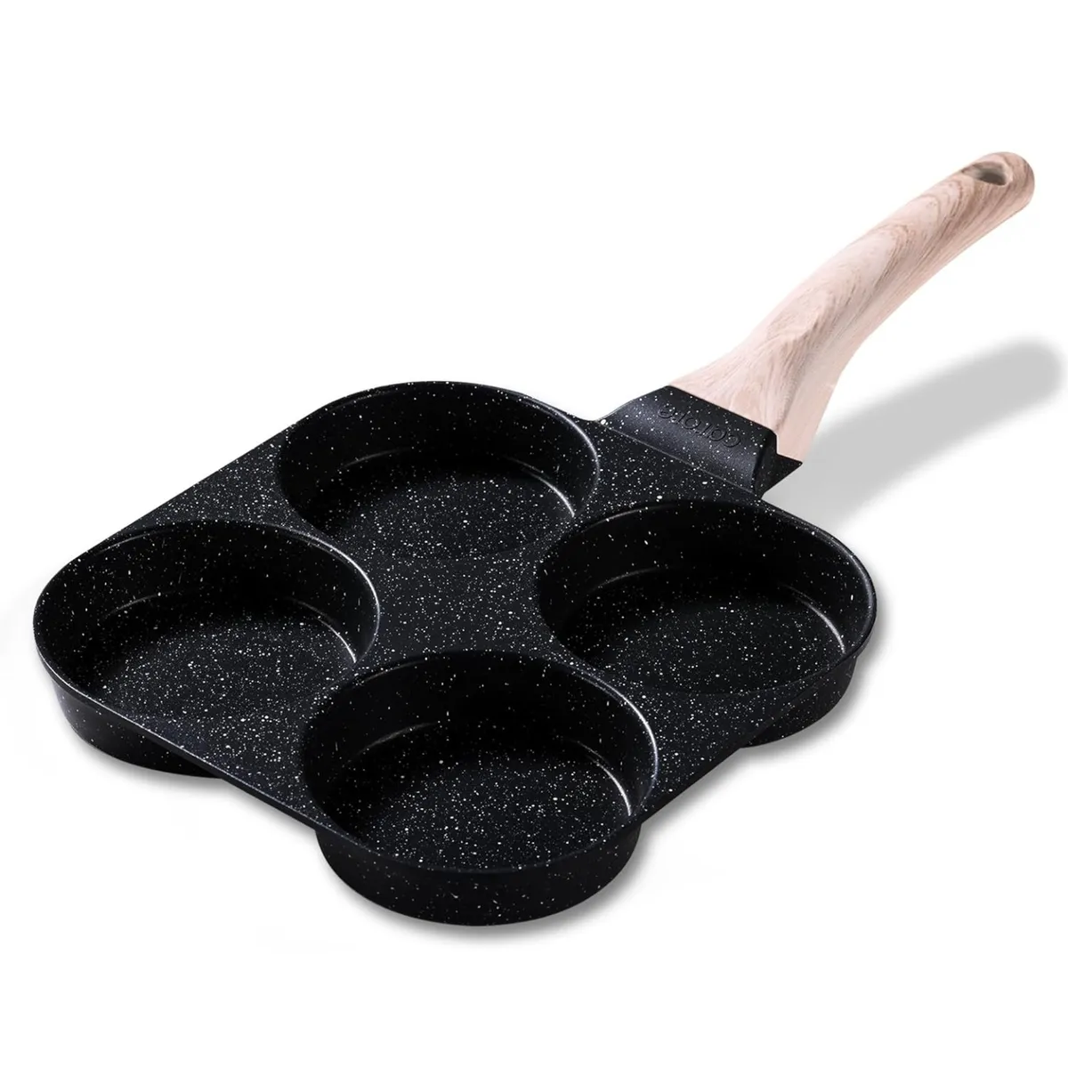 Egg Pan Omelette Pan, 4-Cup Nonstick Granite Omelette Skillet