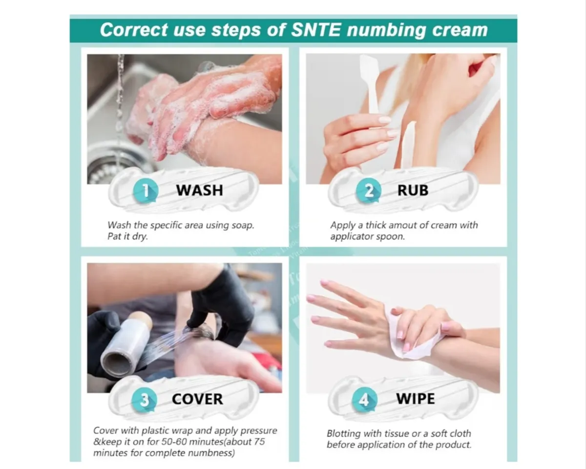 Tattoo Numbing Cream Before Tattoo, Lasts 6 Hours Painless Numbing Cream Tattoo, Maximum Strength Numbing Cream for Tattoos, Multipurpose Numbing Cream for Piercing, Waxing, Microneedling -Size  (2.12Oz)