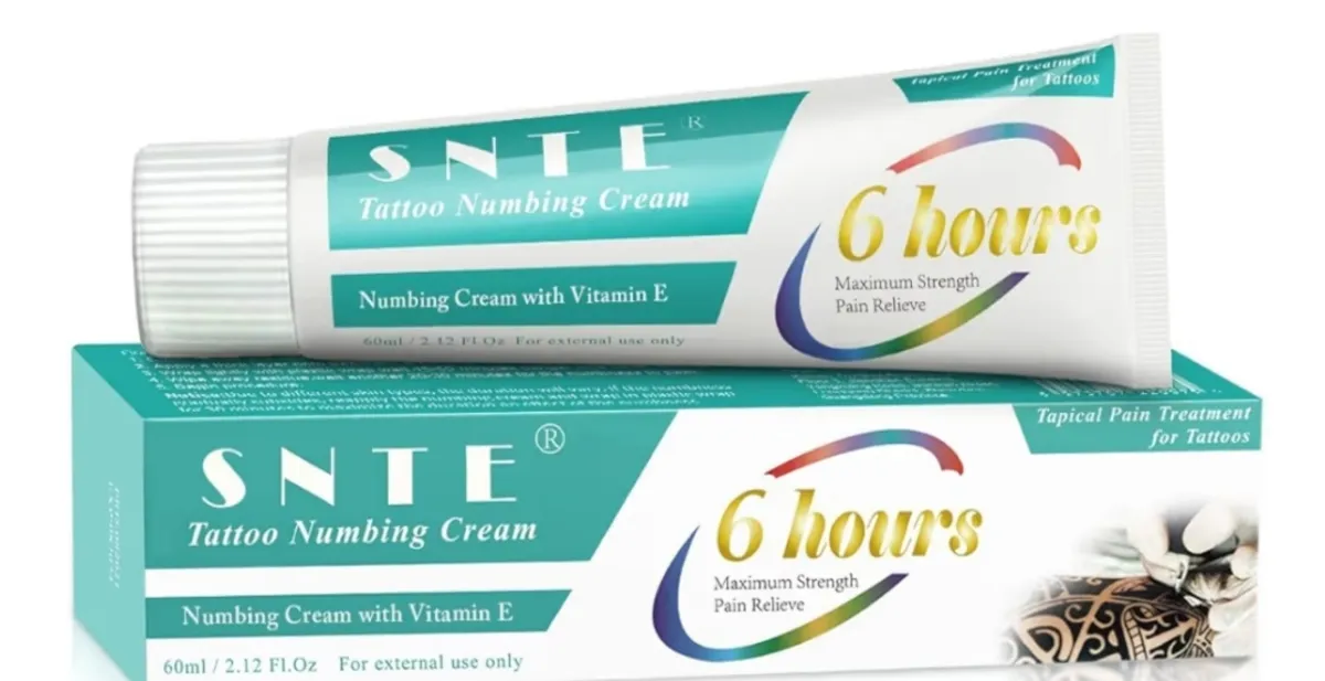Tattoo Numbing Cream Before Tattoo, Lasts 6 Hours Painless Numbing Cream Tattoo, Maximum Strength Numbing Cream for Tattoos, Multipurpose Numbing Cream for Piercing, Waxing, Microneedling -Size  (2.12Oz)