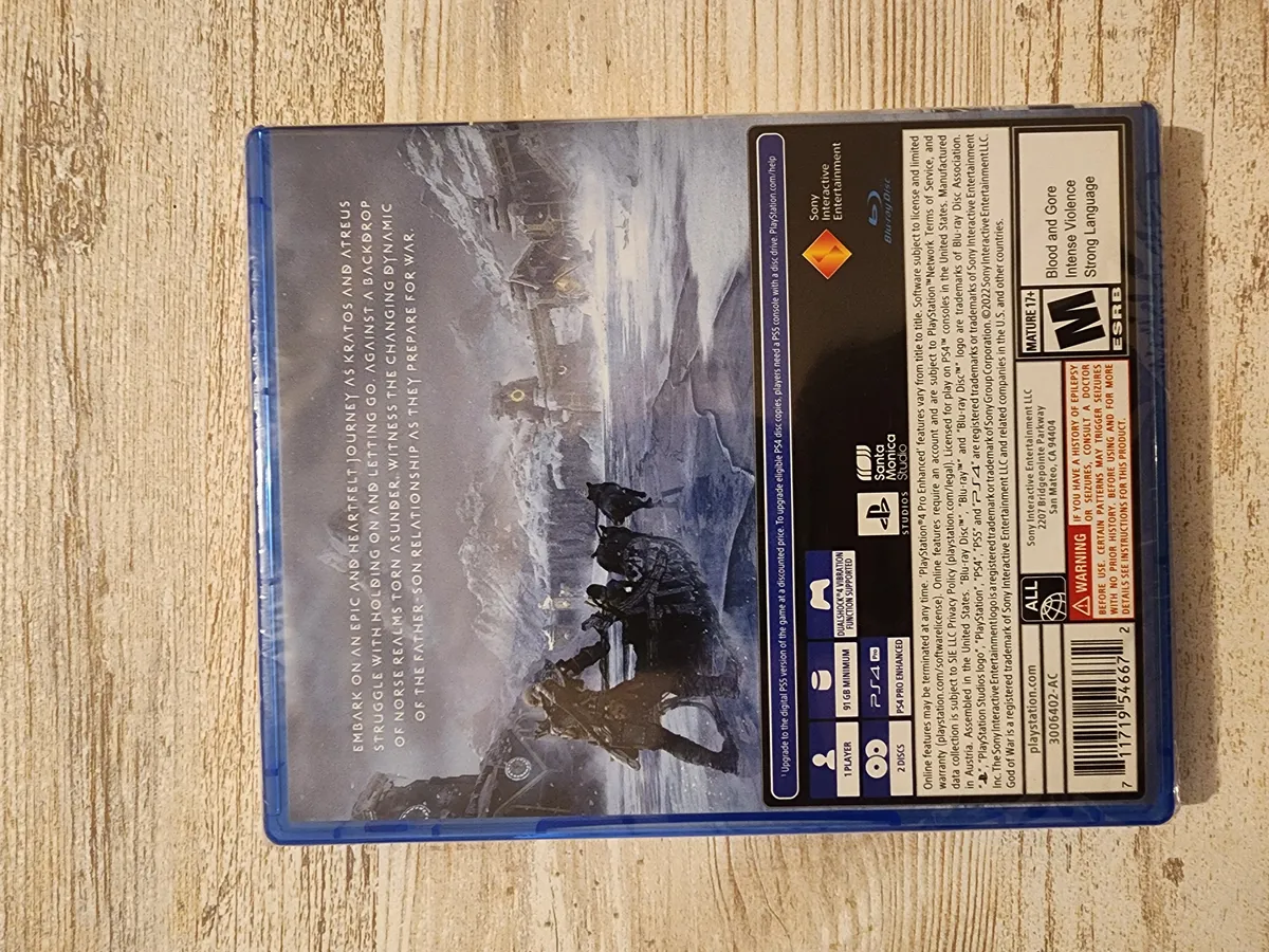 God of War Ragnarok New Sealed PS4