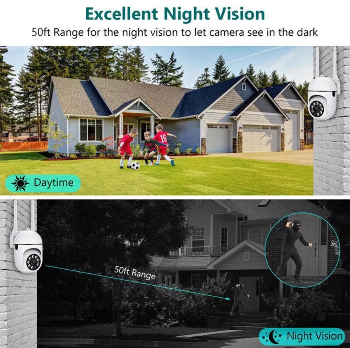 Gsmart Camera Wireless 5G WiFi Security Camera System Smart Outdoor Night Vision 1080P