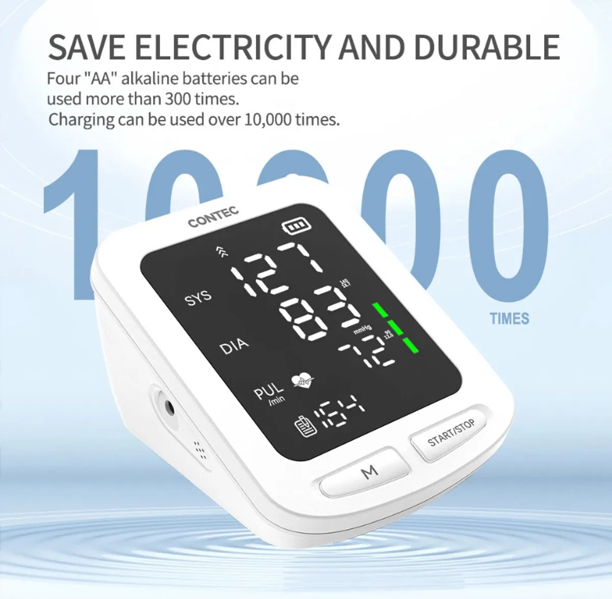 Blood Pressure Monitor LED Screen Electronic Sphygmomanometer Adult BP Cuff Monitor Blood Pre