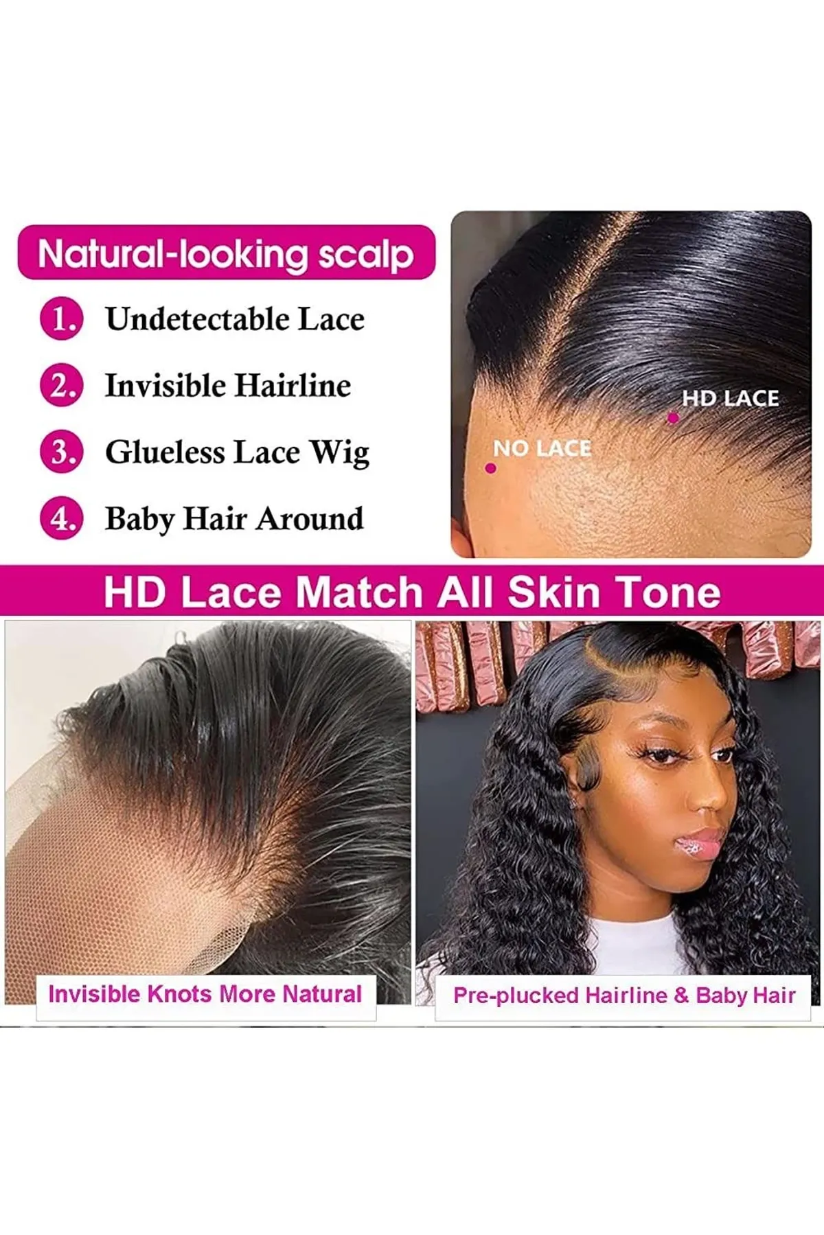 12 inch Deep Wave Bob Wig Human Hair 13x4 Lace Front Bob Wigs Human Hair Pre Plucked 180 Density HD Transparent Lace Front Human Hair Wigs for Black Women Natural Black