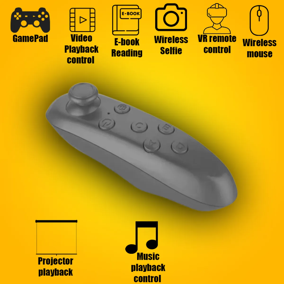 VR Park Control Joystick for Android, iPhone, Phone Gamepad Bluetooth