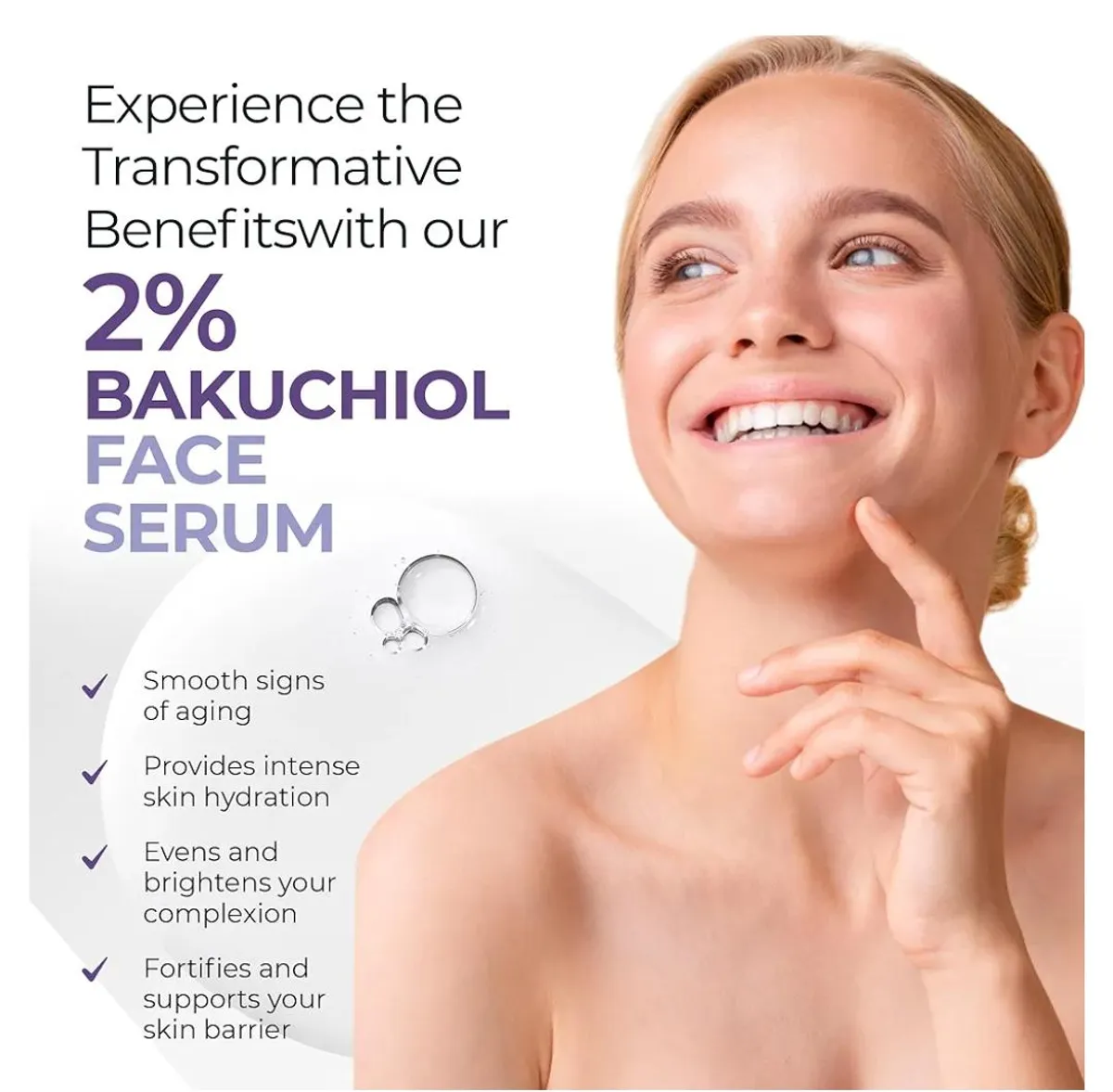 Bakuchiol Face Serum - Natural Retinol Alternative Extract