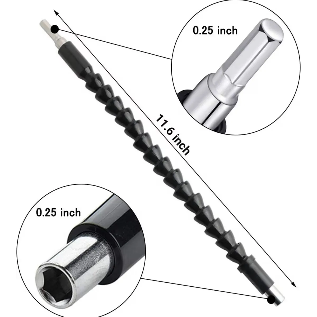 MAEXUS Flexible Drill Bit Extension
