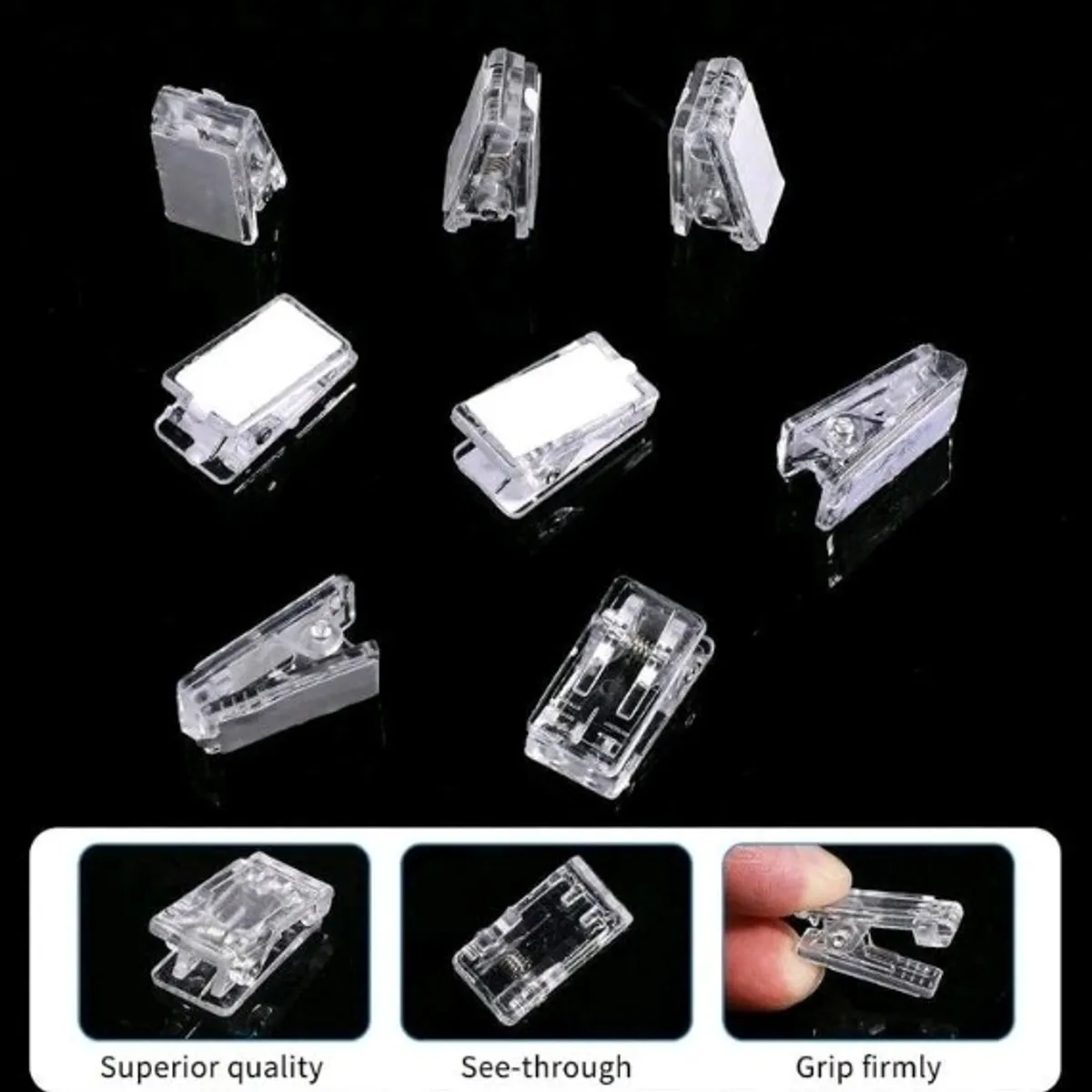 50 Pcs Tapestry Wall Hanging Clips Self Adhesive Clips Hanging Double-Sided Adhesive