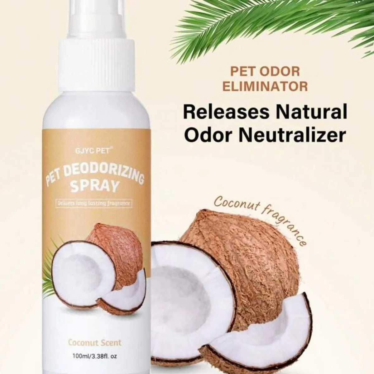 Coconut Dog Perfume Spray Long Lasting 3.38 Fl Oz.