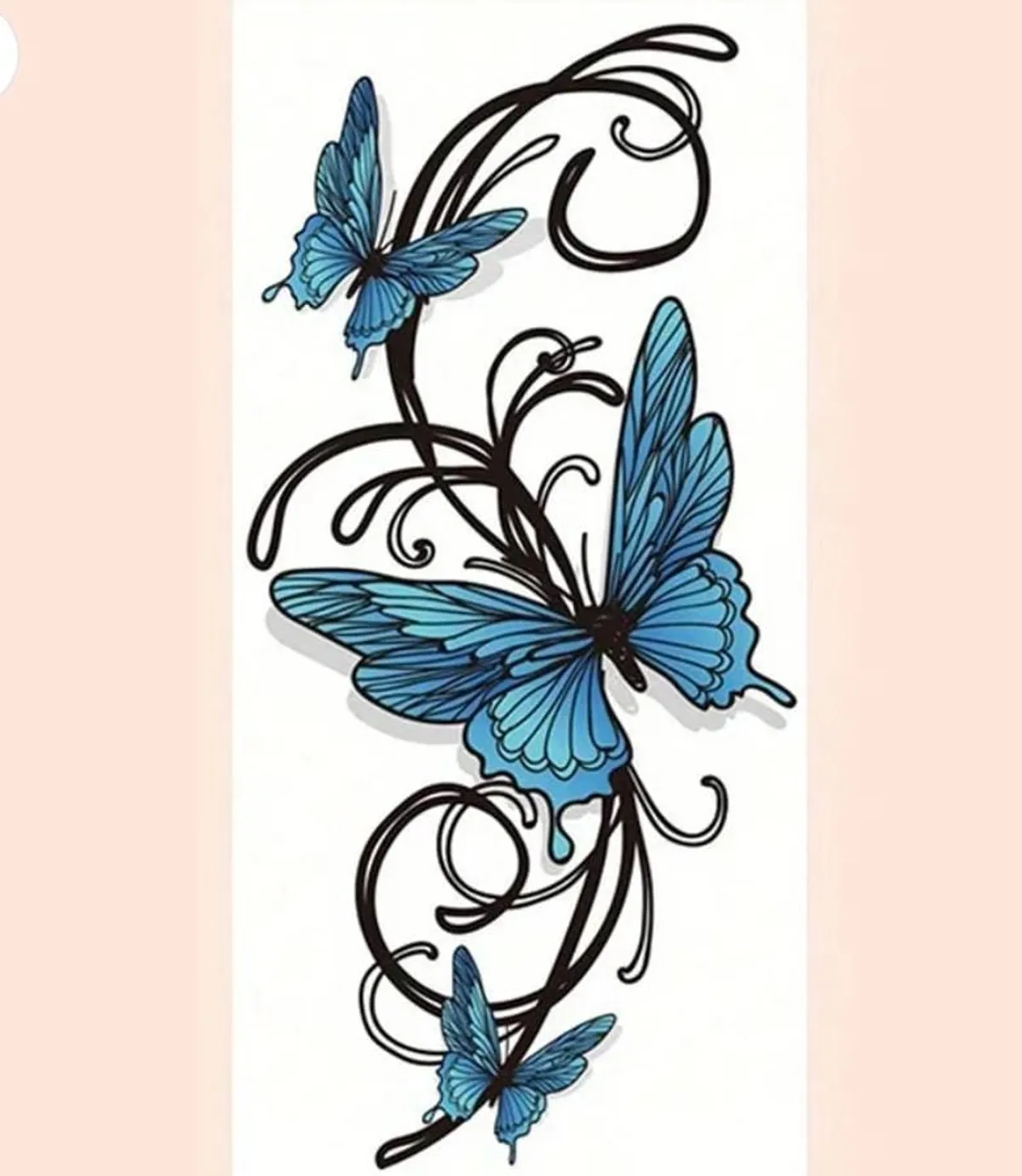 Sexy Waterproof Butterfly Temporary Tattoo Sticker