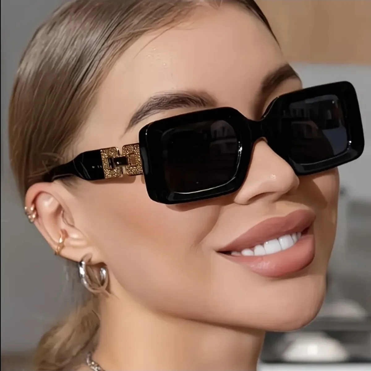 2pcs Large Full-Frame Glasses, Premium and Unique, Durable PC Frame