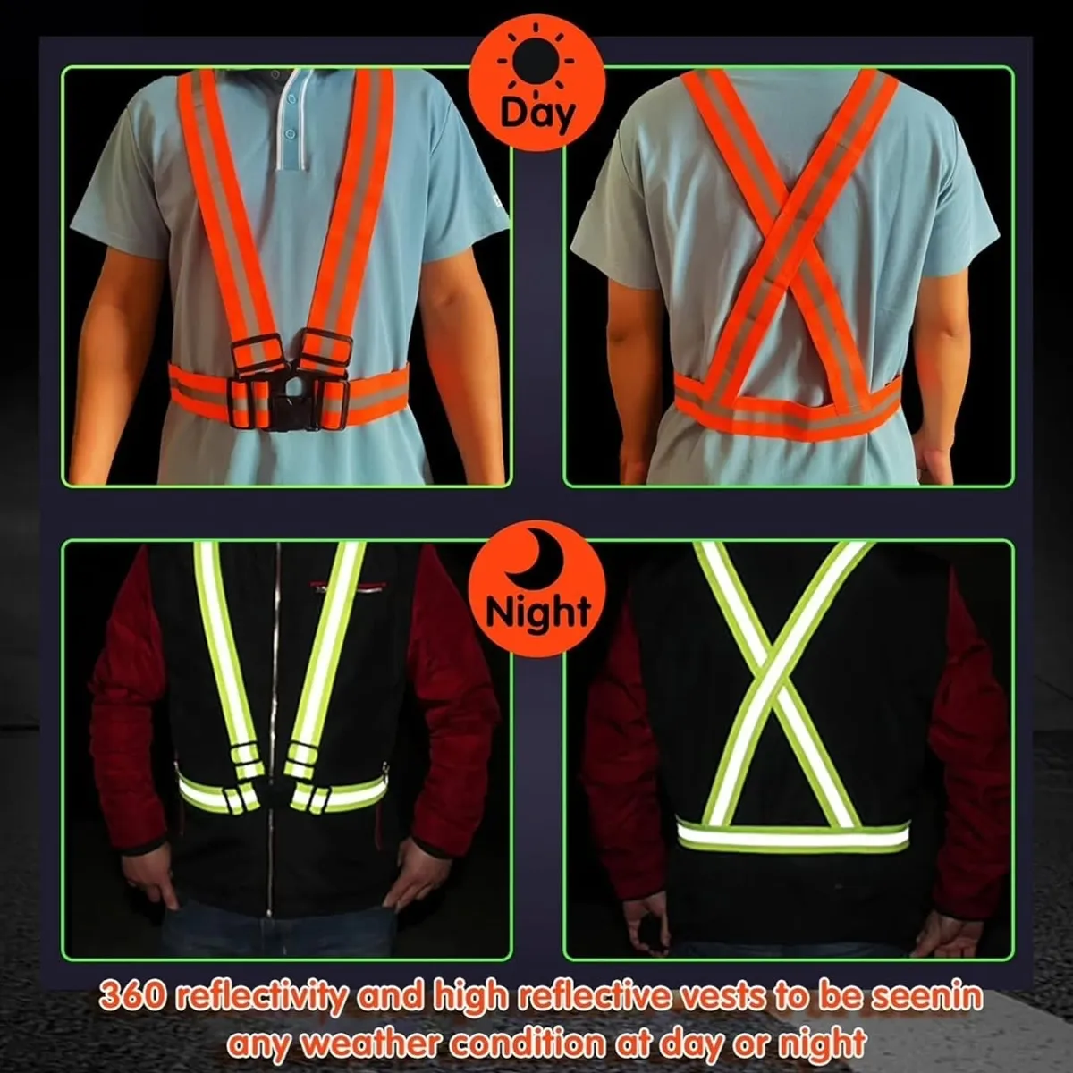 Reflective Safety Harness Straps