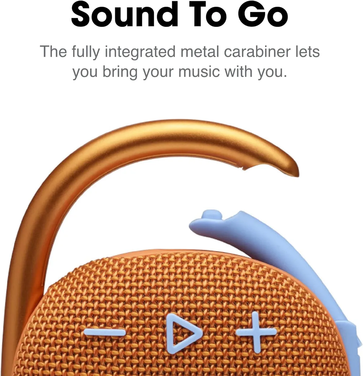 JBL Clip 4 - Premium Sound Portable Bluetooth Speaker,IP67 waterproof and dustproof, 10 hours playtime, Orange/Blue