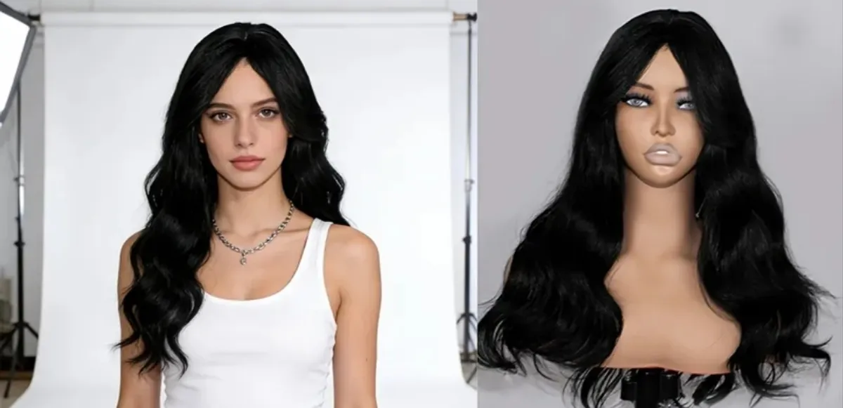 24 Inch Small Wavy Synthetic Wig, T- Part  No Lace Fashionable and Versatile, Easy to Manage, Suitable for Women of All Skin Tones.