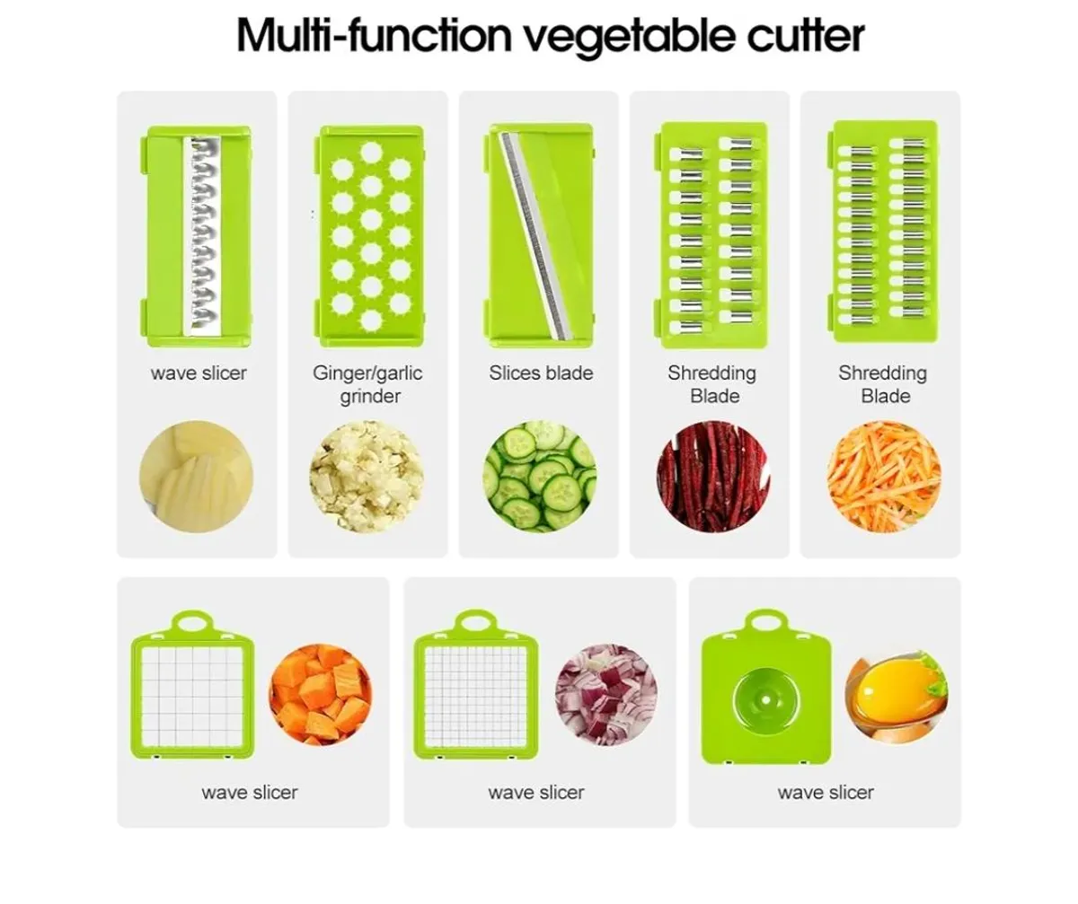 16 In 1 Food Chopper Multifunctional Vegetable Chopper