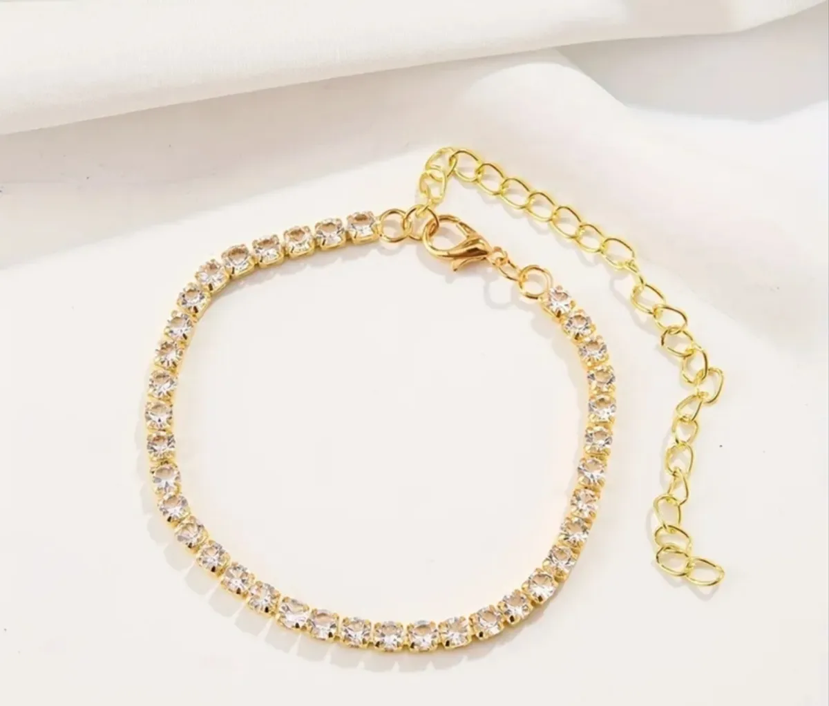 1 PC  Minimalist Ins Style Sparkling Rhinestone Trendy Anklet Versatile