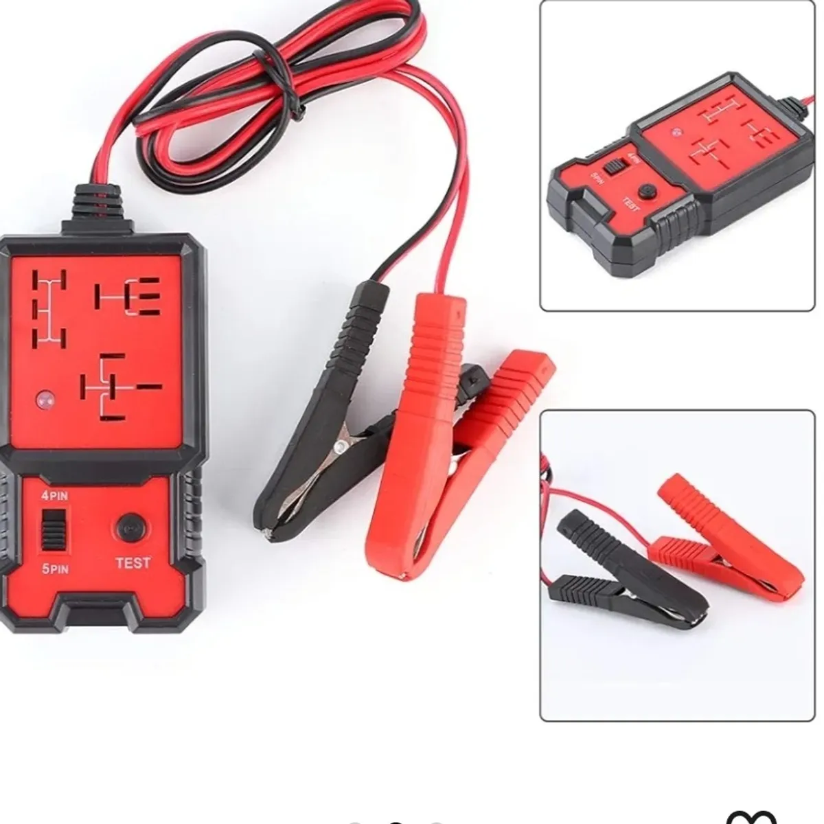 Relay Tester Automotive + Battery Tester, Electronic Automotive Relay Tester 12V Car Diagnostic Checker Tool