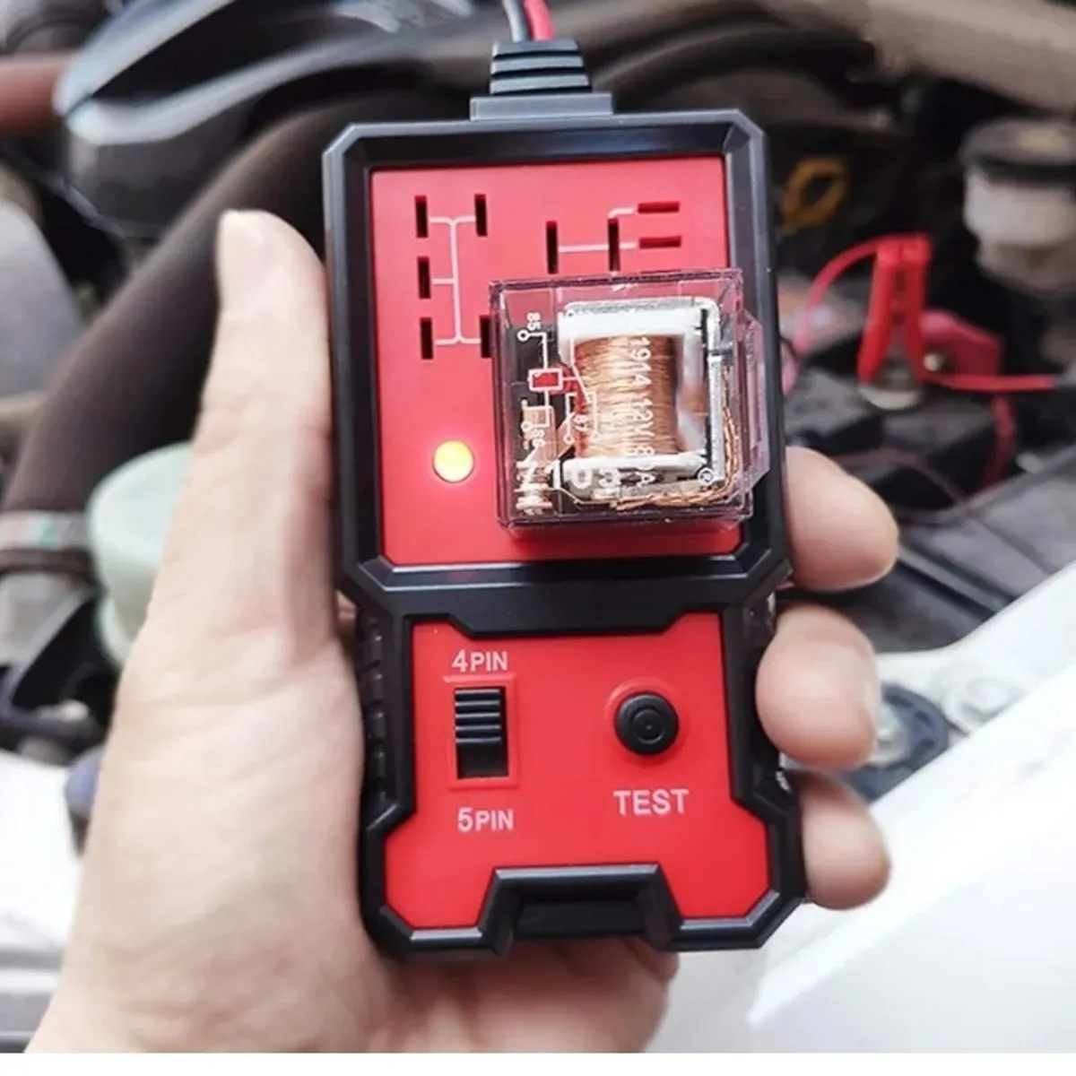 Relay Tester Automotive + Battery Tester, Electronic Automotive Relay Tester 12V Car Diagnostic Checker Tool