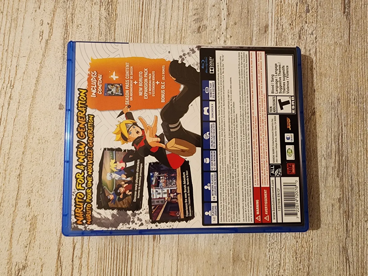 PS4 Naruto Shippuden Ultimate Ninja Storm Road to Boruto Pre Owned