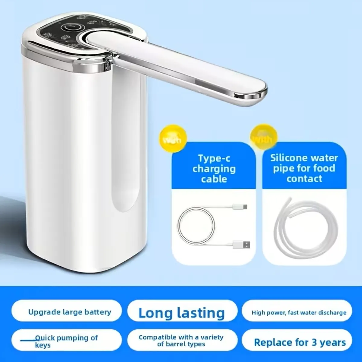 Foldable Automatic Water Bottle Pump