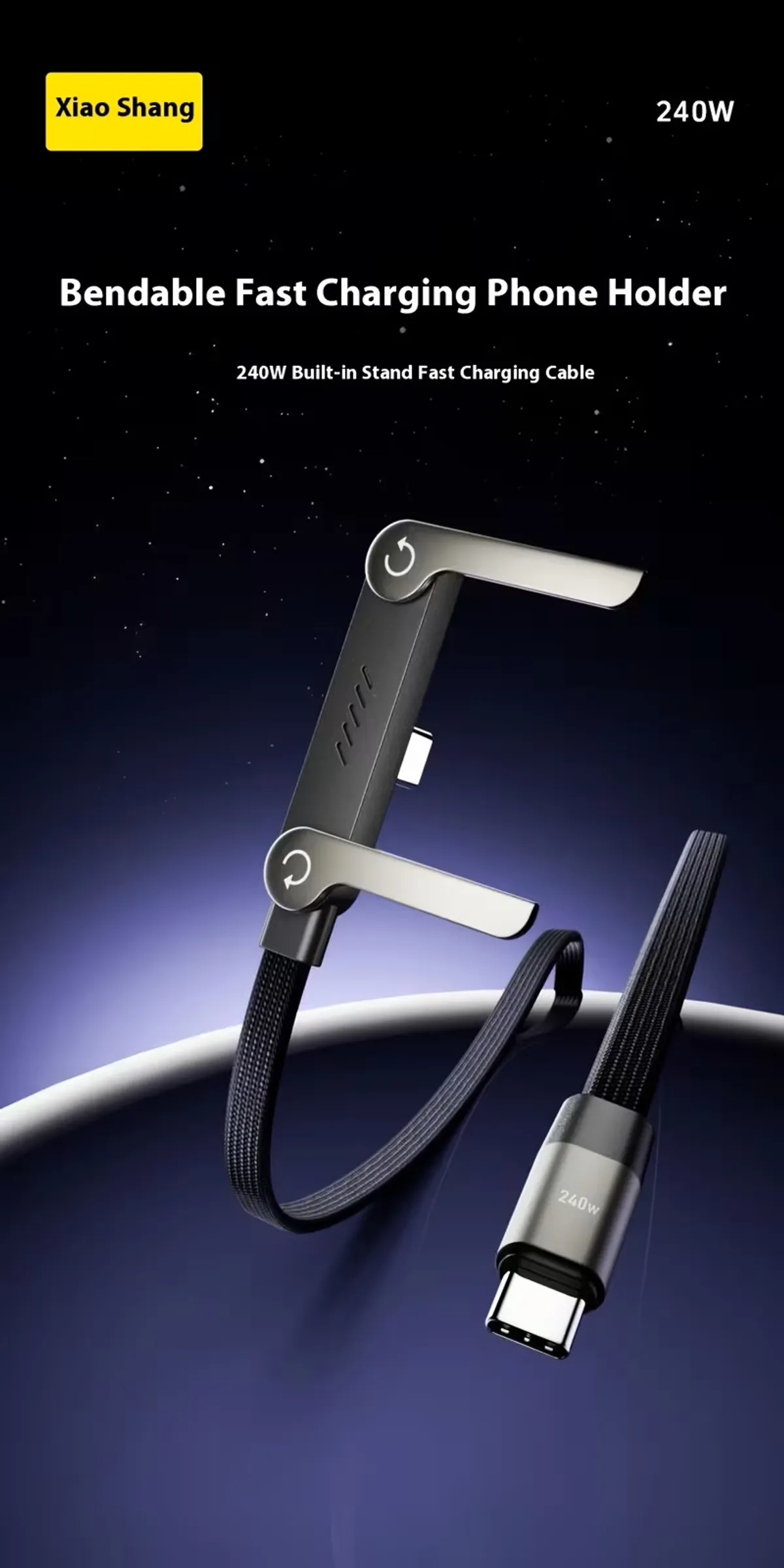 Phone Stand Charging Cable