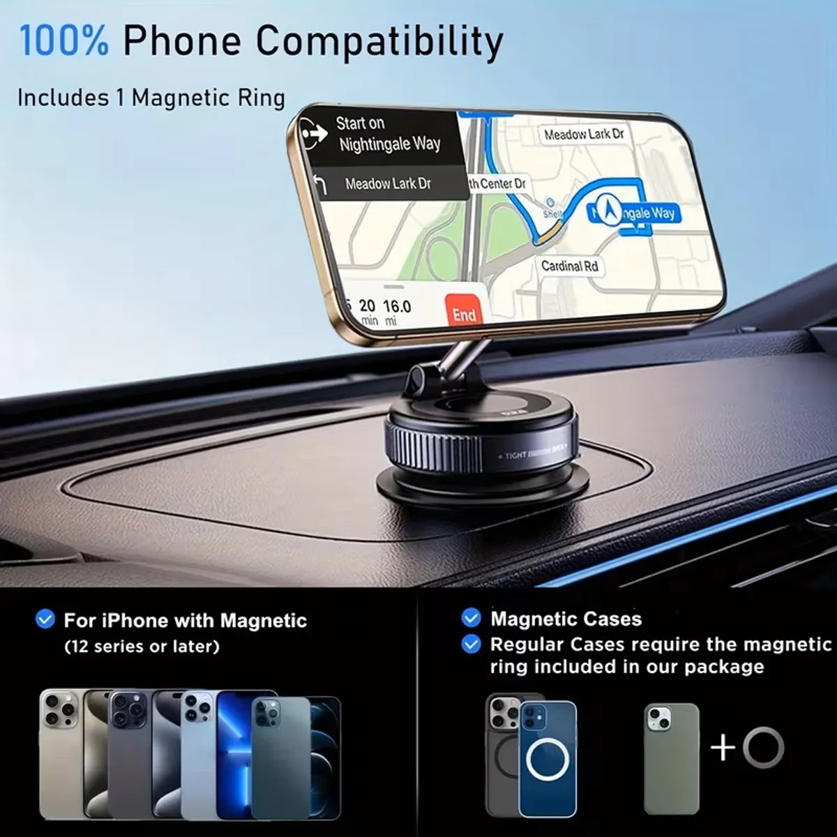 360 ° Adjustable Magnetic Mobile Phone Holder