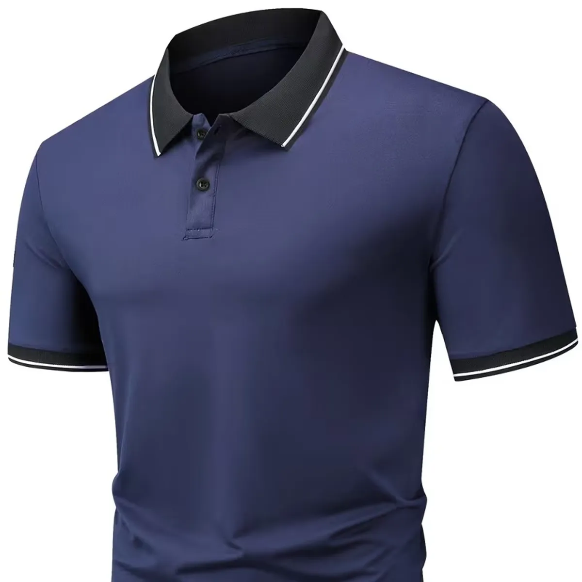 Multicolor Golf Shirts Workwear Casual Wear Men'S Top - Size Xl