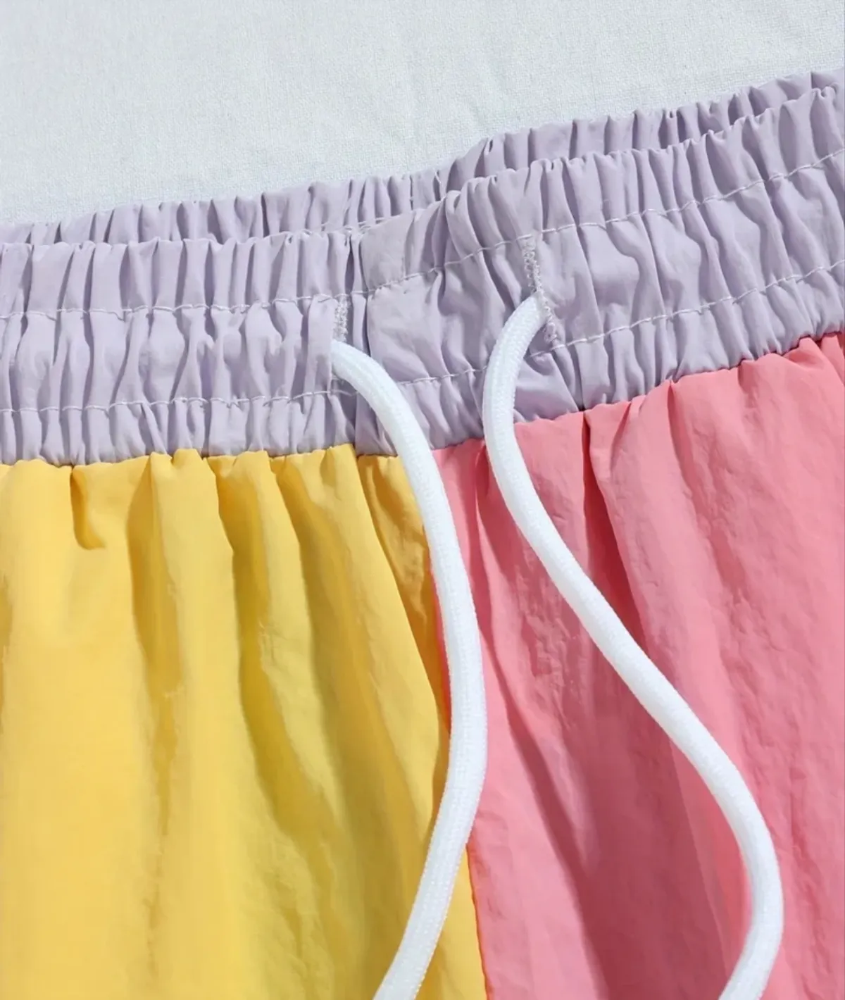 Men's Summer Sports & Casual Shorts, Fashionable Multi-Color Patchwork Beach Shorts - Size S