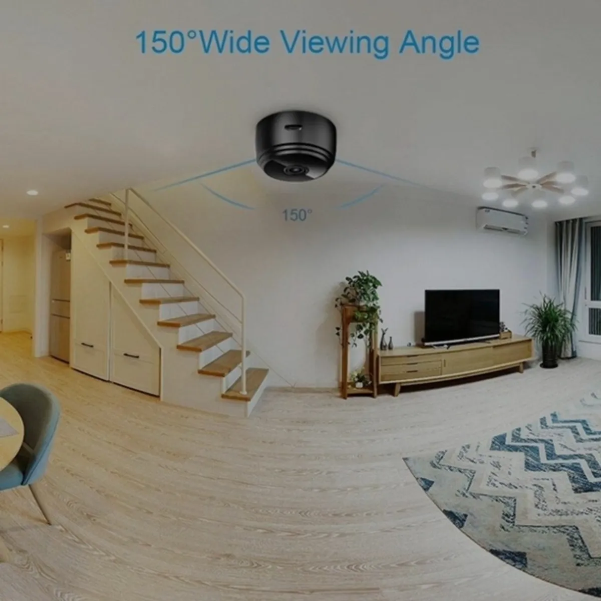 A9 Mini WiFi Security Camera. 
It features 1080p HD resolution for video