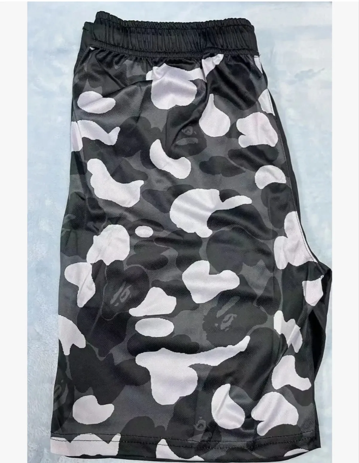 Shark Camo Unisex Sports Pants Beach Shorts - Size S