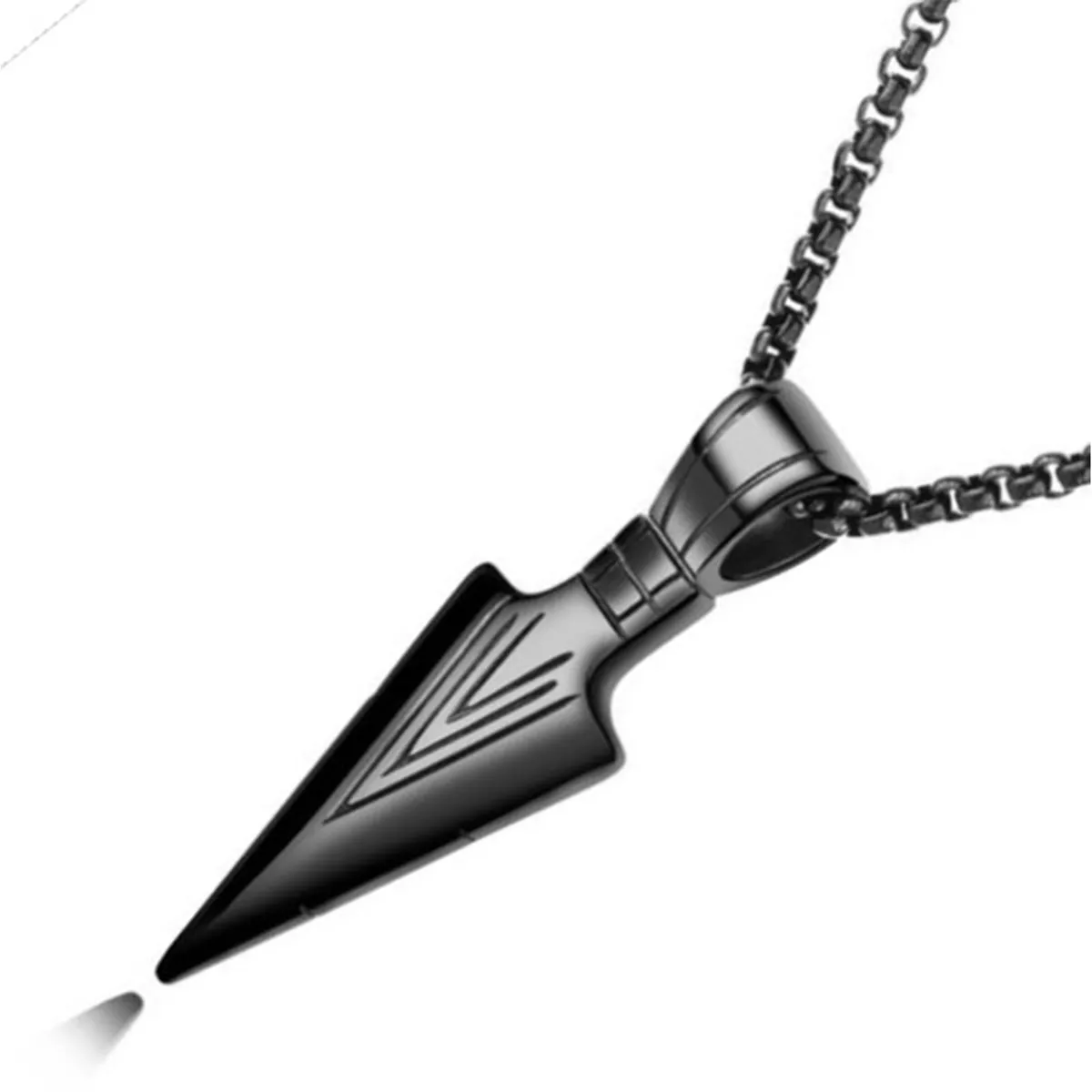 Cool Arrowhead Pendant Stainless Steel  Necklace