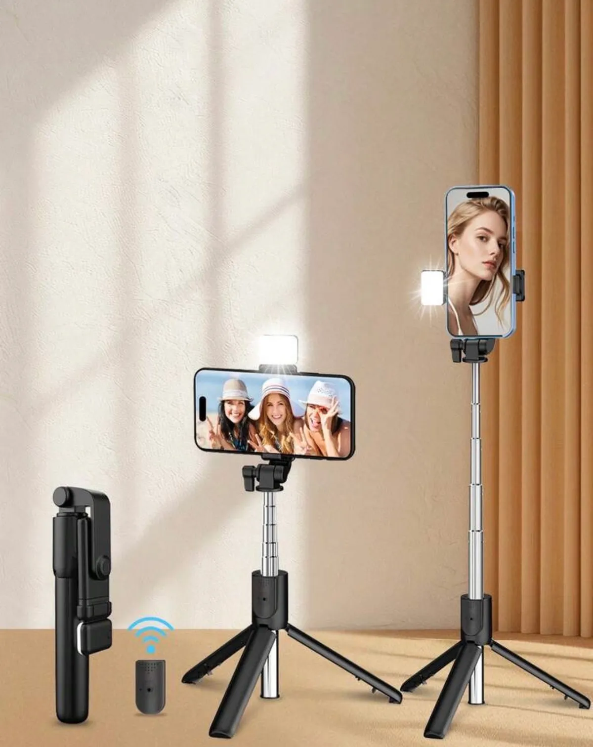 Portable Tripod with light