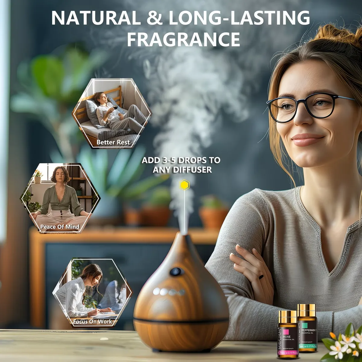 MAYJAM 20pcs Plant Essential Oils Set