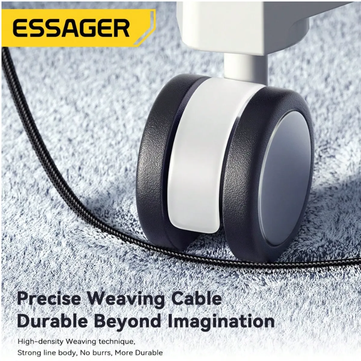 ESSAGER 240W Fast Charging 3FT (Type C To Type C) Cable w/ digital display Compatible with Iphone 15 16 Pro Max Pro