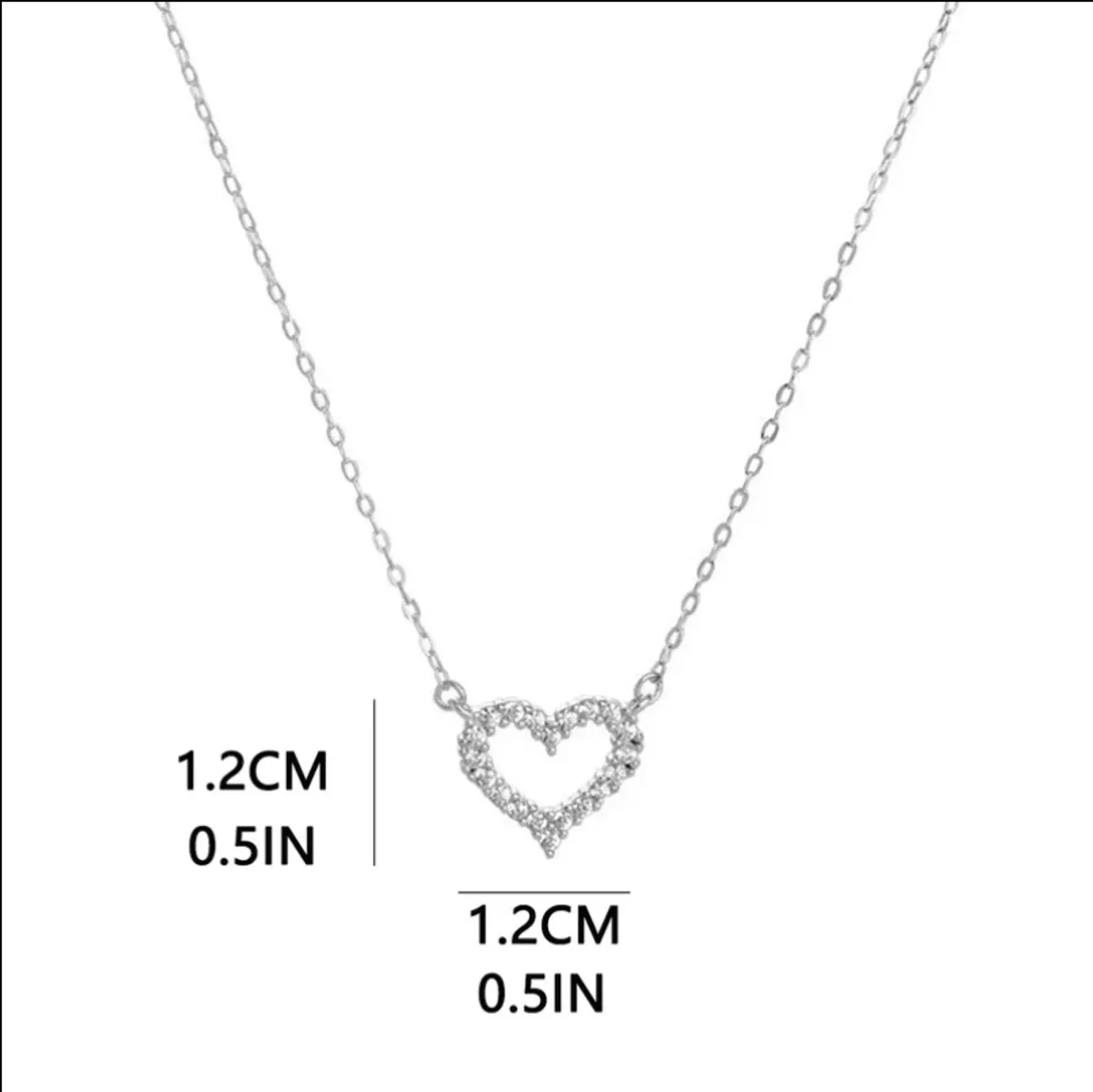 Light Luxury Love Necklace Feminine Temperament Heart Necklace Sweet Clavicle Chain